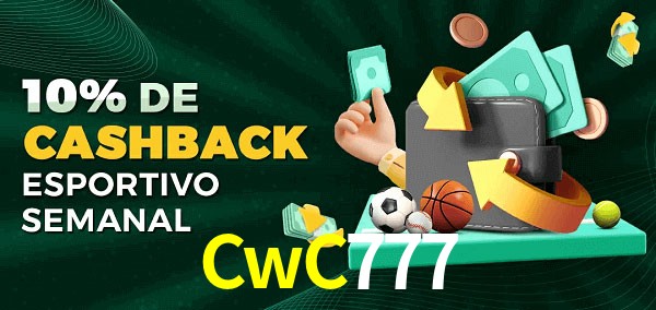 10% de bônus de cashback na CwC777