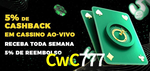 Promoções do cassino ao Vivo CwC777